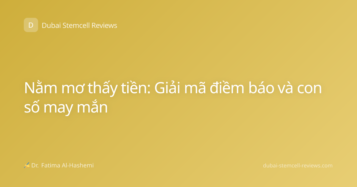 Nằm mơ thấy tiền: Giải mã điềm báo và con số may mắn