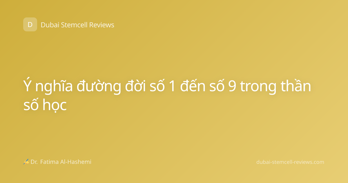 Ý nghĩa đường đời số 1 đến số 9 trong thần số học